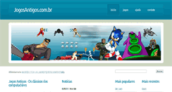 Desktop Screenshot of jogosantigos.com.br